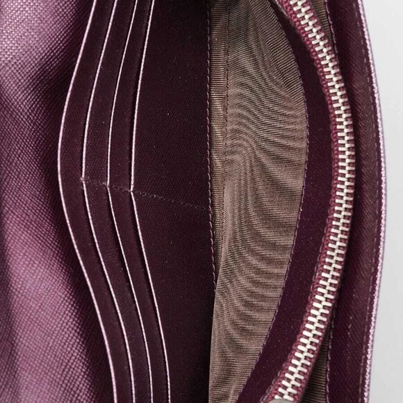 Prada Purple Saffiano Leather Crystal Flap Wallet - 1M1037 - Picture 9 of 11